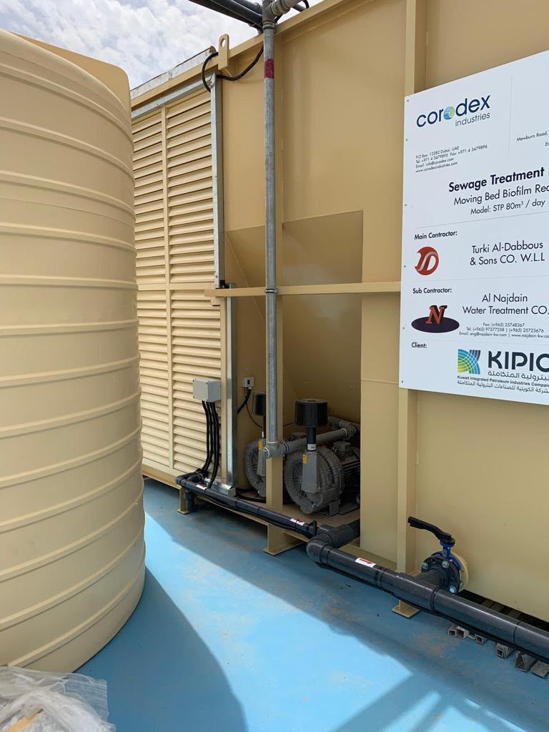 Corodex MBBR STP 80 m³/day at KIPIC site