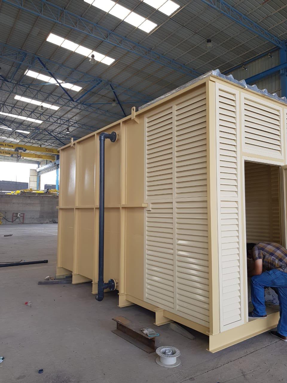 STP tank fabrication in workshop